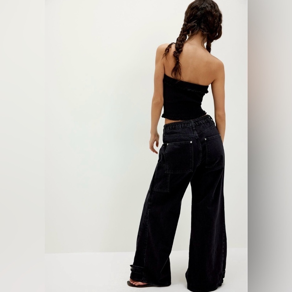We The Free CRVY Outlaw Mid-Rise Wide-Leg Jeans Size XL NWT - Picture 2 of 14